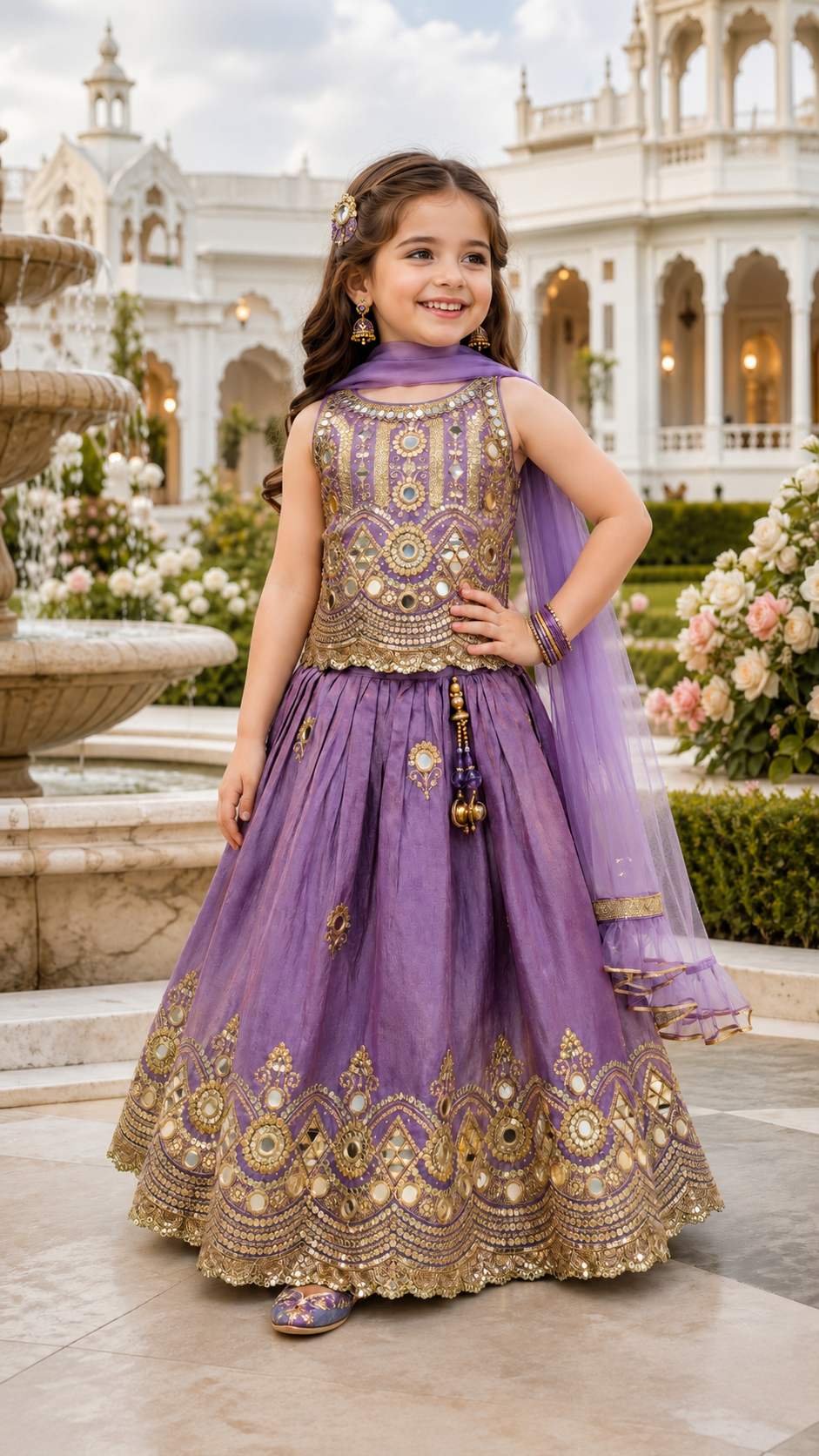 Lavender Elegant Lehenga Set